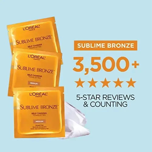 Toallitas Autobronceadoras L’oreal Bronze Sin Rayas 6 Unidad