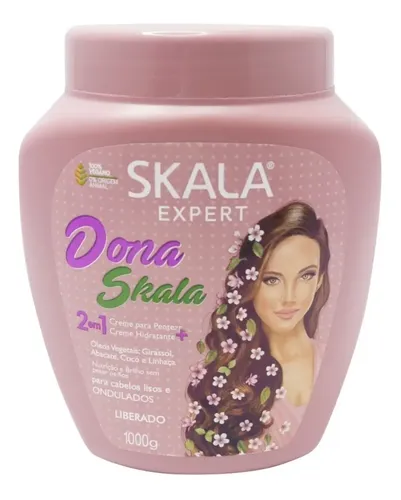 Mascara Skala Dona 2 En 1 Crema De Peinar Liberada Vegana 1k