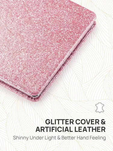 Espejo Compacto Omiro Glitter Pu 1x/3x Rosa