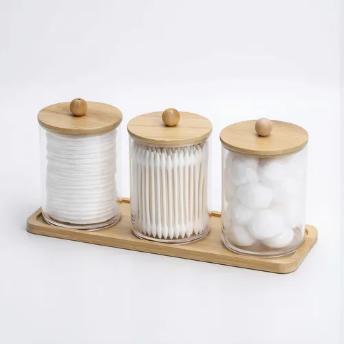 Para El Hogar Organizador De Cosméticos Tres Envases Transpa