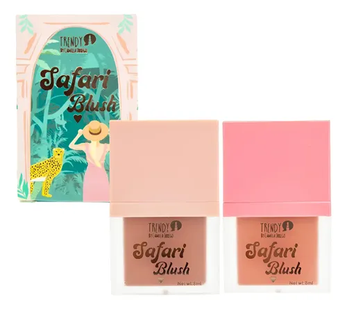 Kit Dúo Rubor Líquido Safari Blush Trendy By Camila Orrego