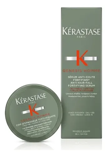 Kit Kérastase Genesis Homme Anticaída: Sérum + Cera Combo