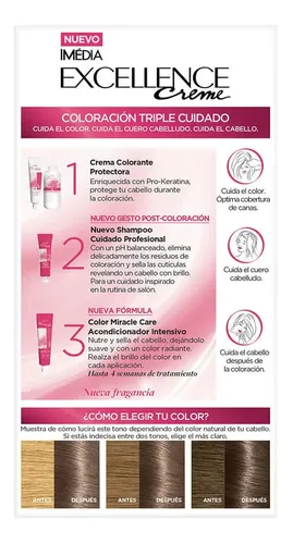 Kit Tintura L’Oréal Paris Excellence Tono 7.11 Rubio Ceniza