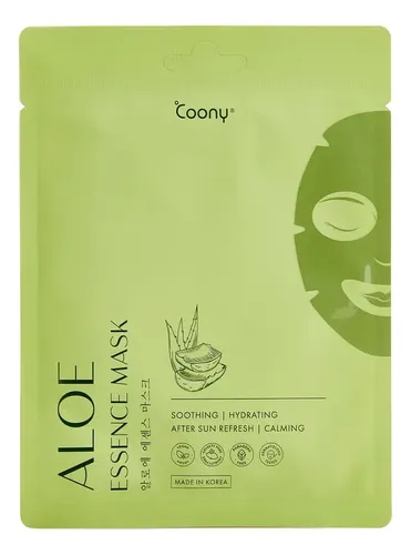 Mascarilla Facial Esencia De Aloe Piel Rosácea Coony