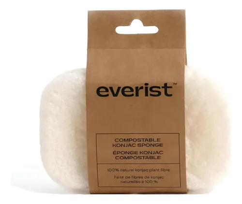 Esponja Konjac Compostable Everist 100% Natural 11,43 Cm