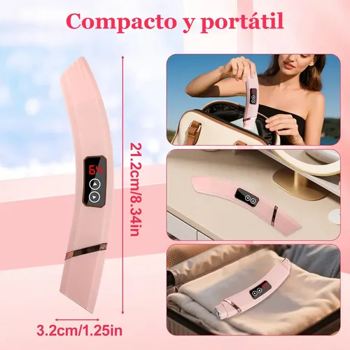 Depiladora Eléctrica Mujer 2en1 Intima Bikini Recargable Rt Rosa
