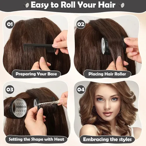 Rulos Térmicos Para Cabello, 24 Piezas Jumbo