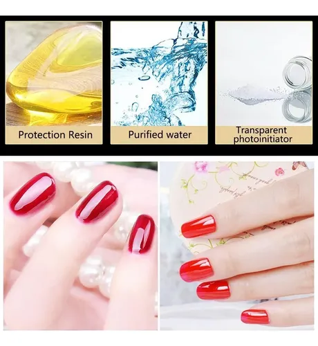 Set De Esmaltes Gel Base Y Top Coat Vishine 15ml