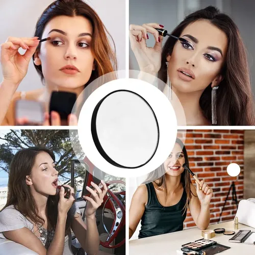 Espejo De Maquillaje Redondo Con Aumento De 20x Con Dos Vent