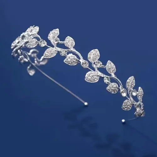 Diadema De Aleación Con Hoja Para Mujer