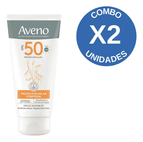 Combo X2 Aveno Protector Solar Fps50 Corporal 175ml.
