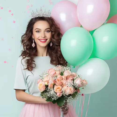 Tiara Con Corona Schmoopy Para Mujer, Accesorios De Pelo Par