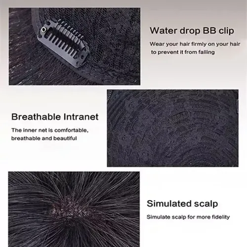 Kit De 2 Prótesis Capilares Orgánicas Naturales Para Hombres