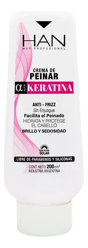 Han Keratina Crema De Peinar Antifrizz Hidratante Cabello