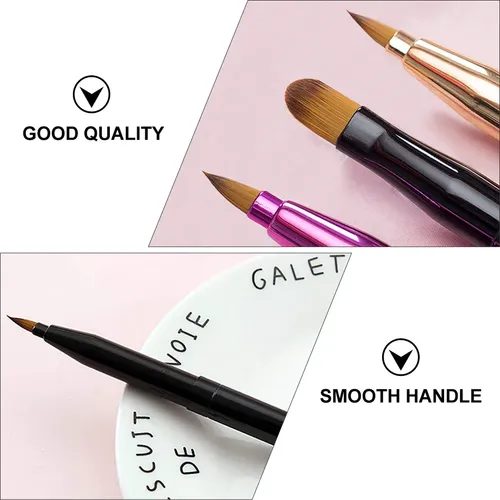 Set De 2 Brochas Labiales Y Delineador Retractil Doble Punta