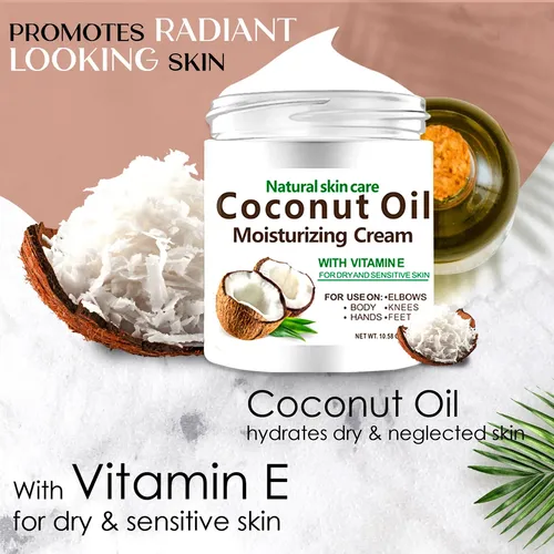 Loción Corporal Hidratante De Crema De Coco Para Pieles Secas