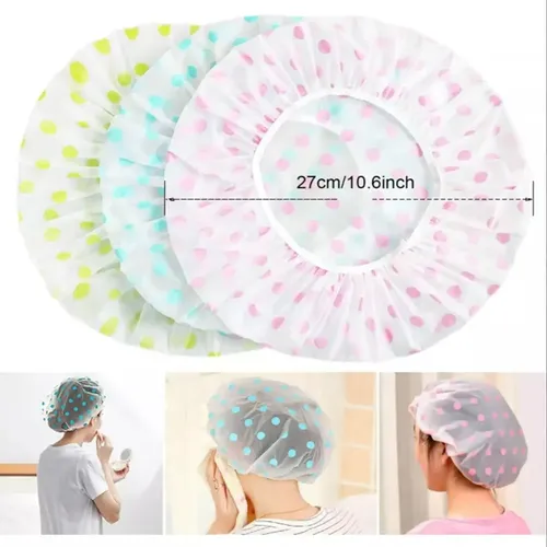 ` L 6 Gorro Baño Capa Elástico Impermeable Plástico U