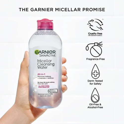 Agua Micelar Garnier, Paquete De 3 Unidades, 100 Ml, Para To