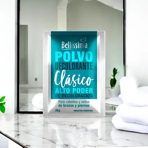 Sobre Polvo Decolorante Bellissima Clasico Profesional 20 Gr Tono Clásico