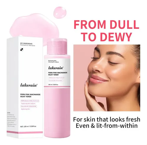 Tónico Facial Hidratante Niacinamida Rosa Y Pdrn .