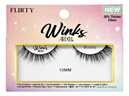 Ardell Pestañas Postizas Winks Bossy 10mm Volumen Ligero Unidad
