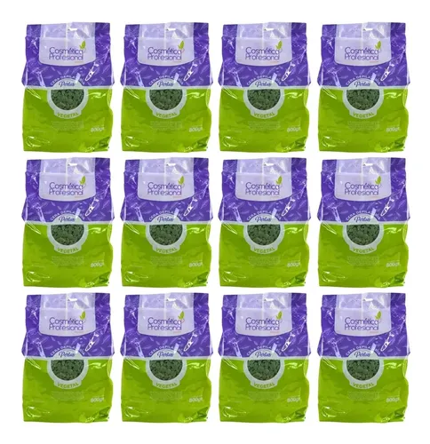 Kit X12 Ceras En Perlas Vegetal Cosmética Profesional 800g