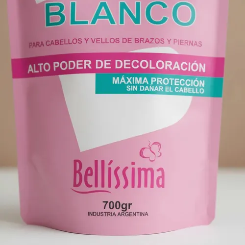 Bellissima Polvo Decolorante Cabello Clasico Blanco X 700gr