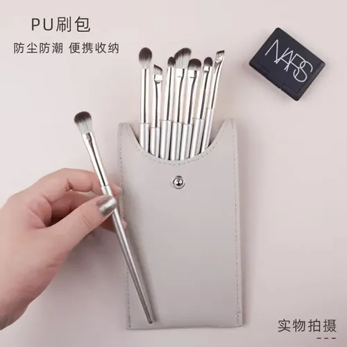 Kit 15 Brochas Para Ojos Con Estuche Portátil