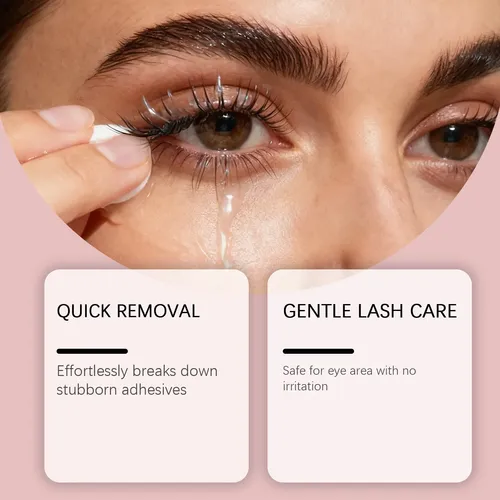 Gel Removedor De Pestañas Postizas Nymixa, Suave Y Fácil De