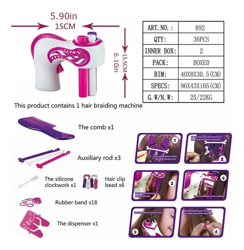 . Trenzadora Eléctrica De Cabello, Máquina For Trenzar