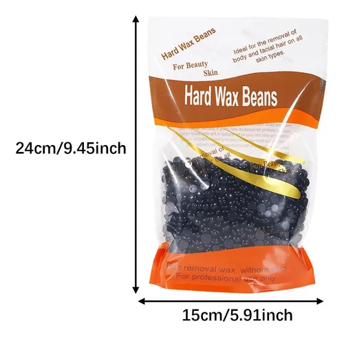 5x Frijoles Duros De Cera Dura Gráneos Suaves De Cera Negro