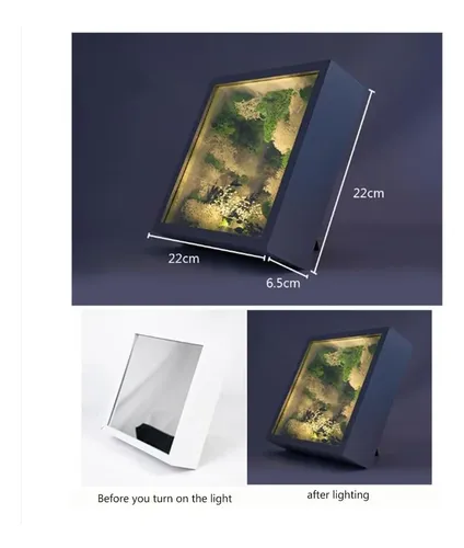 Luz Led Espejo Infinito 3d Sensorial Para Pared