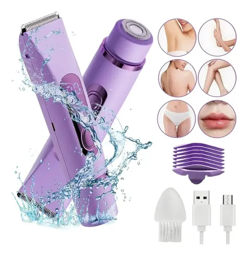 Y Depiladora For Mujer Rasuradora Electrica Doble Cabeza