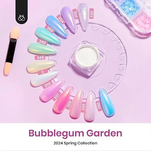 Kit Uñas Gel Poliacrílico Beetles 6 Colores Jelly Nude