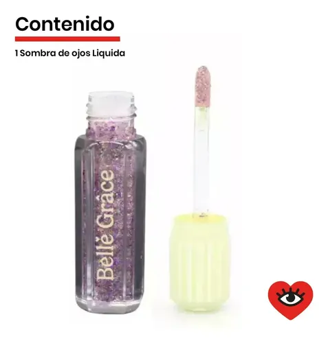 Sombra Liquida Tono 02 Para Ojos Brillante Glitter Maquillaje Rostro Veoquiero