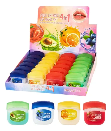Set 24 Bálsamos Labiales Hidratantes Con Máscara