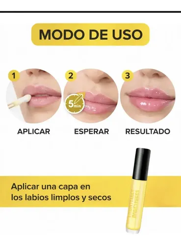 Brillo Labial Voluminizador con Colágeno y Karité, Incoloro