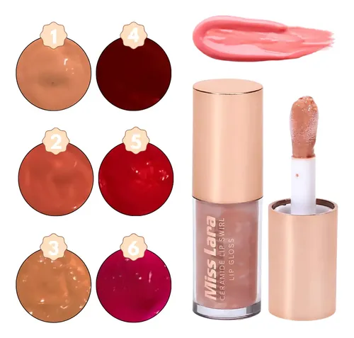 Lip Gloss Con Color Labial Miss Lara Ceramide Lip Swirl