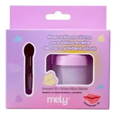 Mascarilla Nocturna P/ Hidratacion Labios Mely Con Aplicador