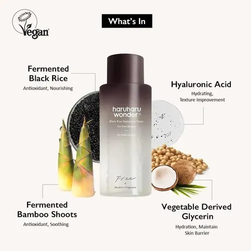 Jh Tónico Hialurónico Haruharu Wonder Arroz Negro 150 Ml. Hy
