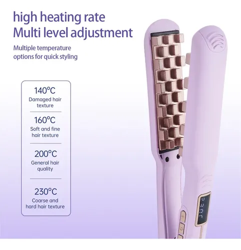 Plancha Modelador Volumen Raiz Cabello Lleno Ajuste Digital