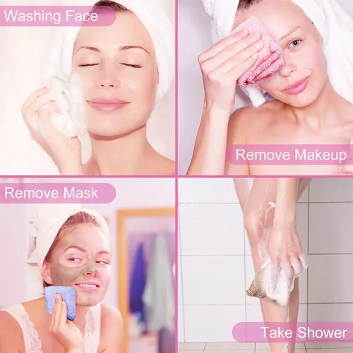 Paquete De 12 Paños De Limpieza Facial De Microfibra Reutili
