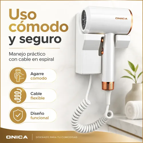 Secador De Baño Eléctrico De Pared Diseño Compacto Y Elegant