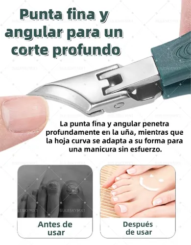 Juego De 9 Cortauñas Diagonales Con Forma De Pico Para