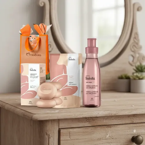 Kit Natura Tododia Nuez Pecán Y Cacao Crema Jabón Splash