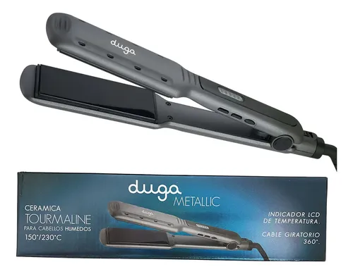 Planchita De Pelo Humedo Seco Duga D207 Gris Metallic