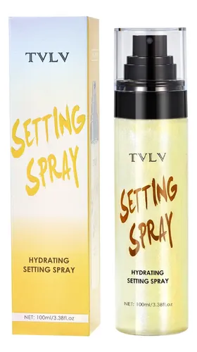 Spray Fijador Hidratante Con Purpurina, Impermeable Y Resist