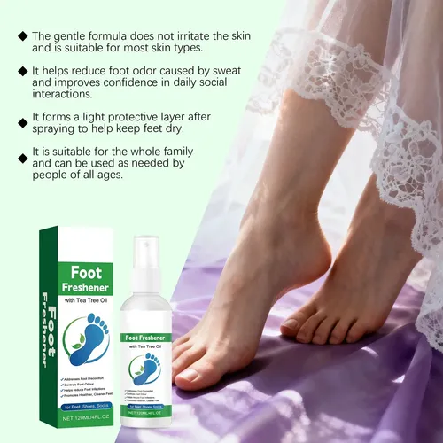 Spray For El Cuidado De Los Pies Con Aceite De Árbol Té