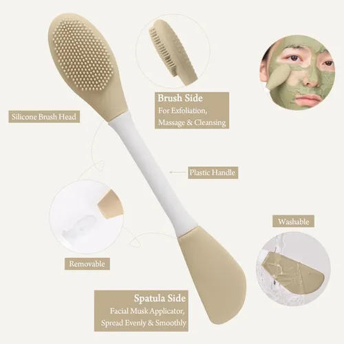 Set Masajeador Facial Real Perfection Rodillo Gua Sha Verde