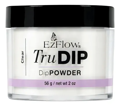 Polvo Trudip Inmersión Para Esmalte Sin Cabina Ezflow 56 Gr Color Clear